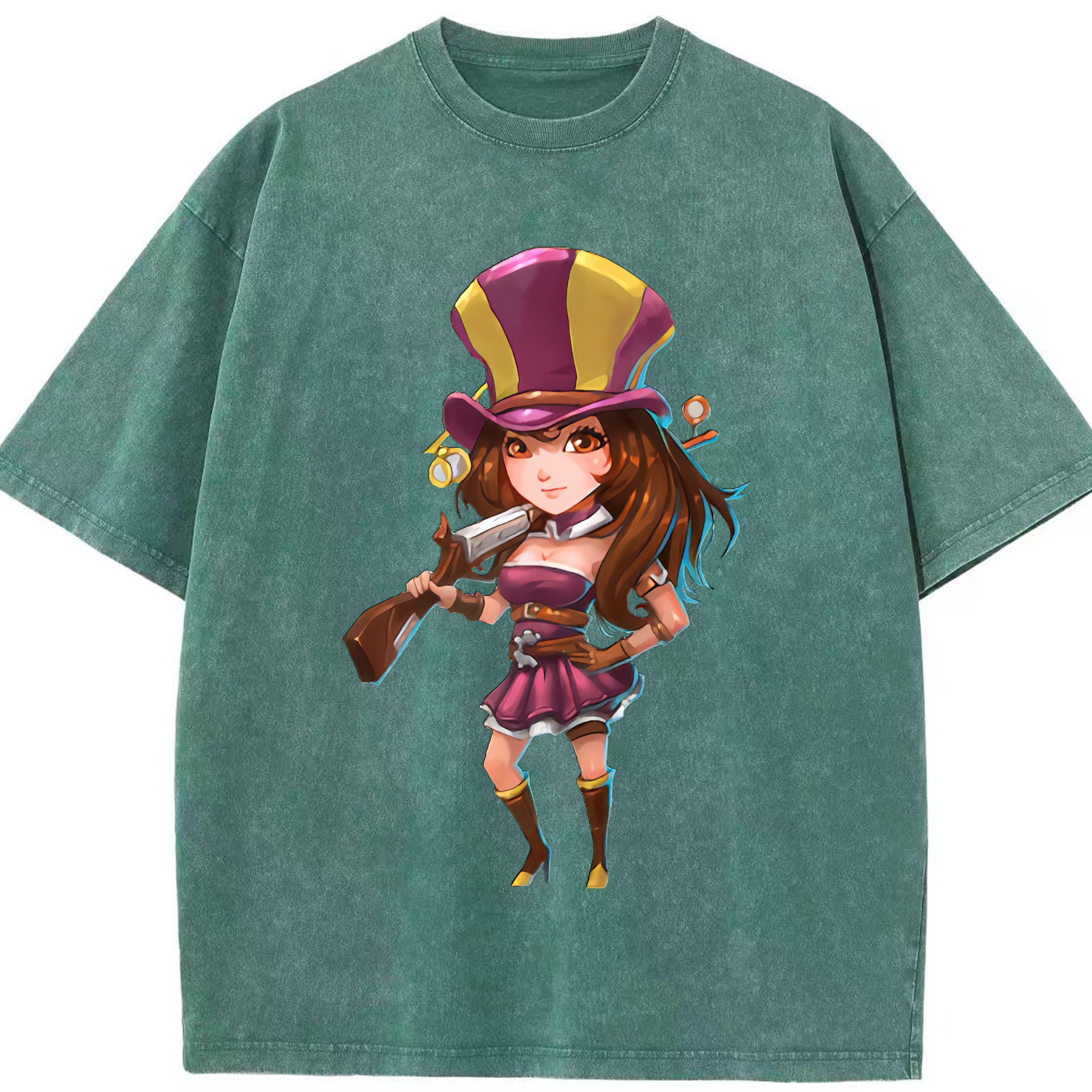 （画像用） リーグ・オブ・レジェンド League of Legends LOL 綿100% ヴィンテージ風 半袖Tシャツ（フロントプリント）